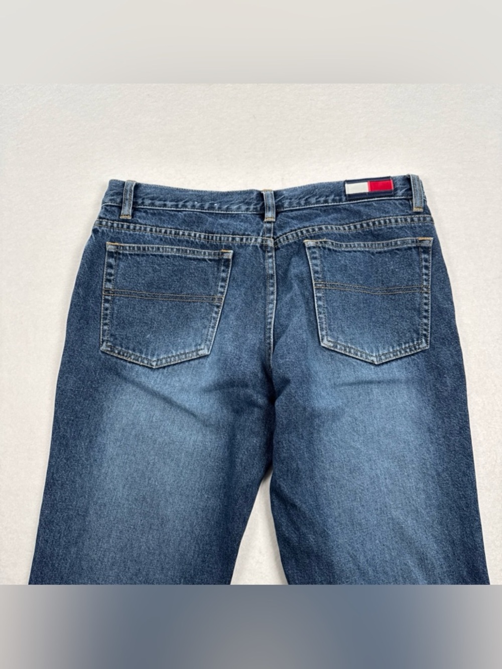 Vintage Tommy Hilfiger Y2K Tommy Girl Jeans Womens 11 Cropped Cuffed 100 Cotton - Picture 5 of 9